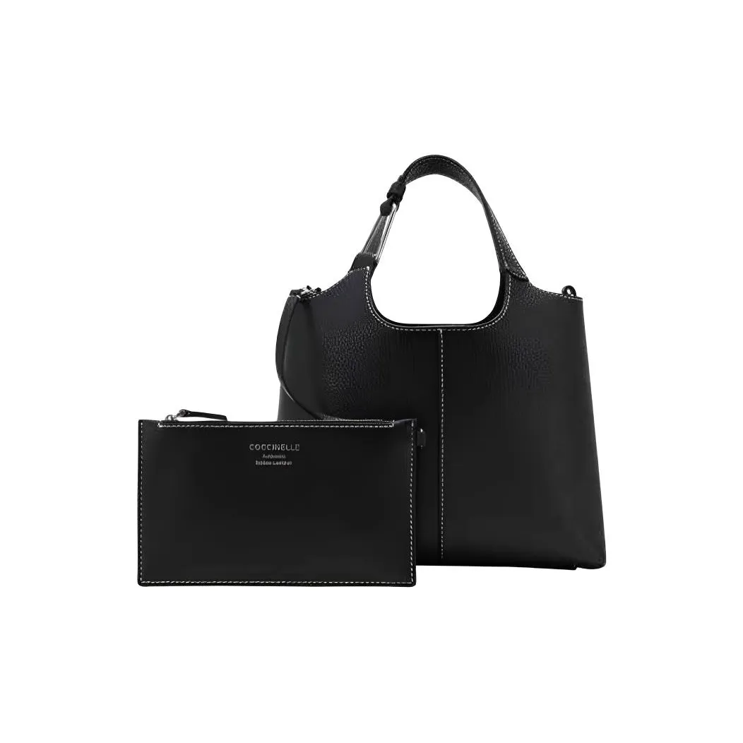 COCCINELLE Сумка через плечо из коровьей кожи большая женская черная