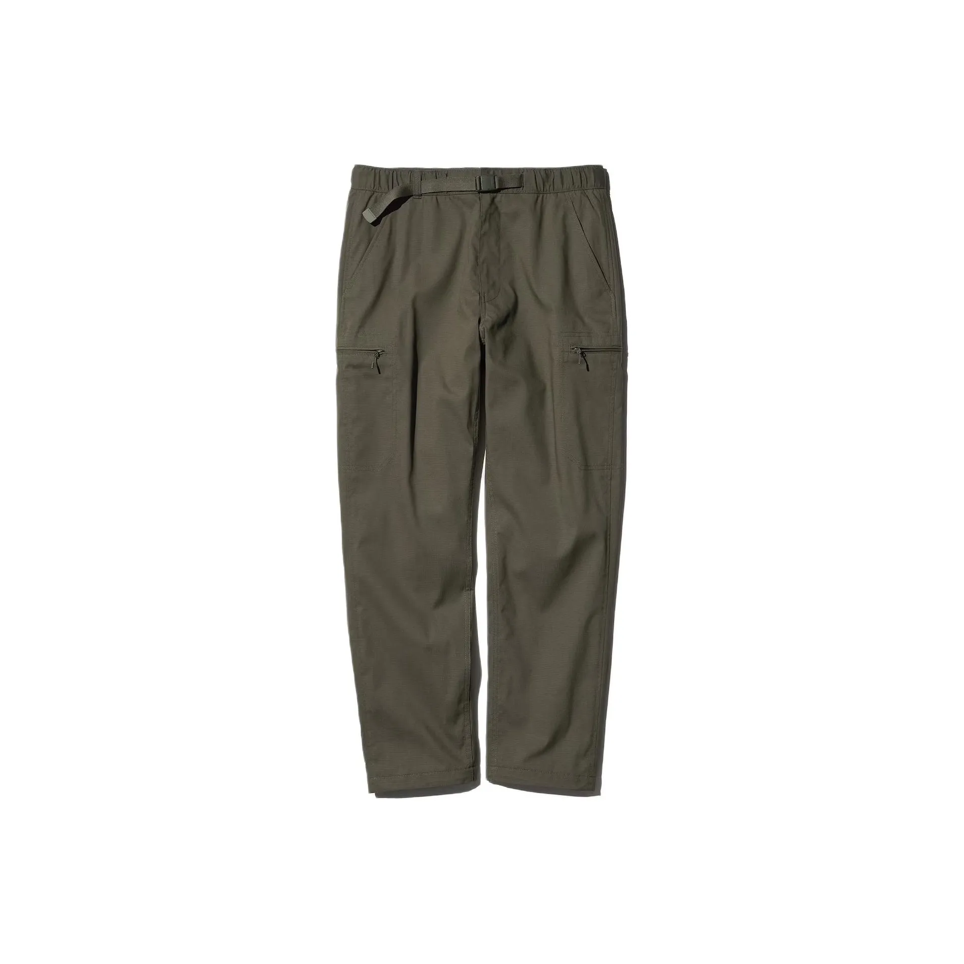 UNIQLO Повседневные брюки Мужские Оливково-зеленые