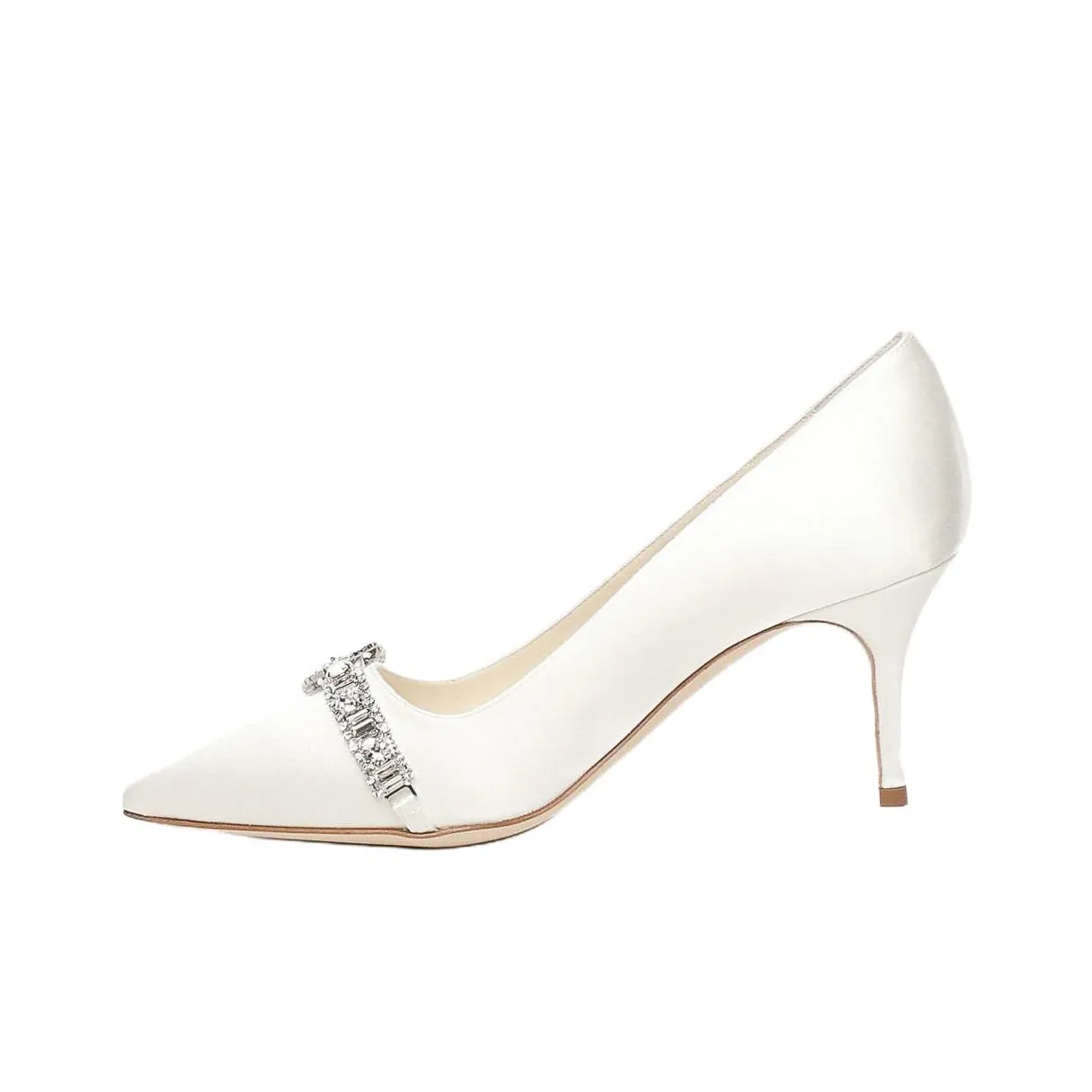 MANOLO BLAHNIK Slim Heel High Heels 7cm Women's White
