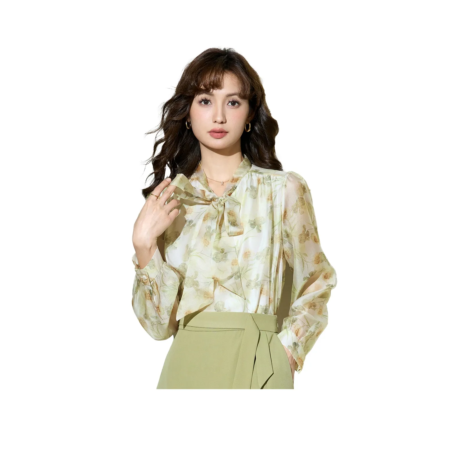 SMEN Женские Шифоновые Рубашки