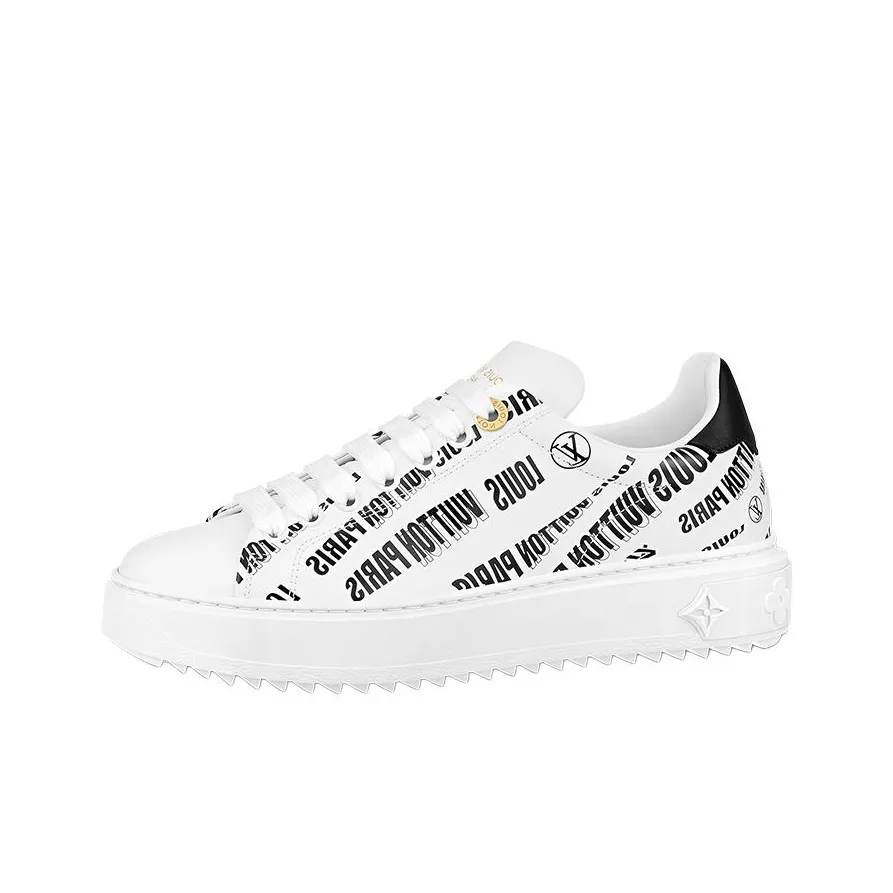 LOUIS VUITTON Time Out Sneakers 'White Black' Women's