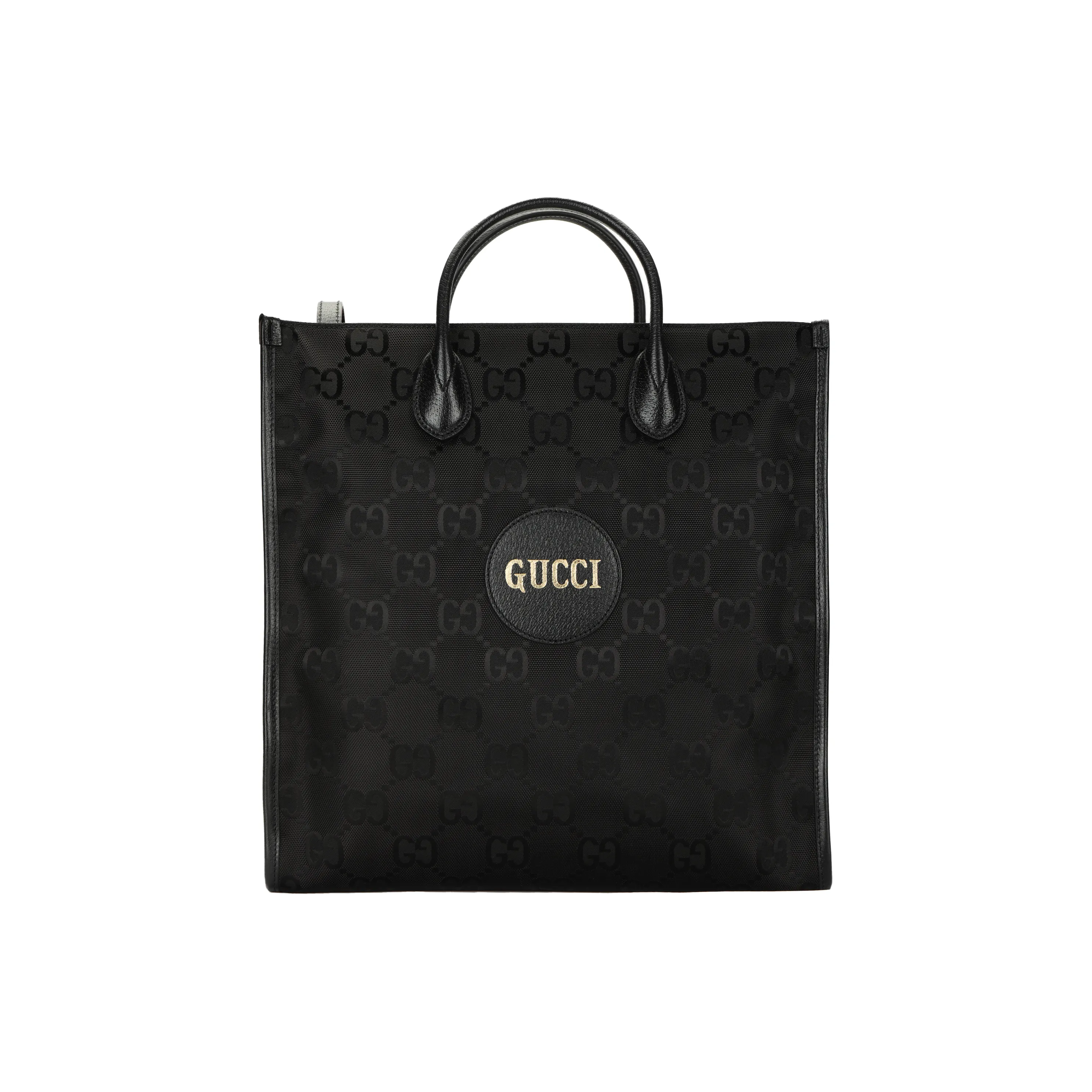 GUCCI Off The Grid Nylon With Leather Tote Bag, Shopping Bag, Portable Crossbody Bag, Shoulder Bag Men's Black