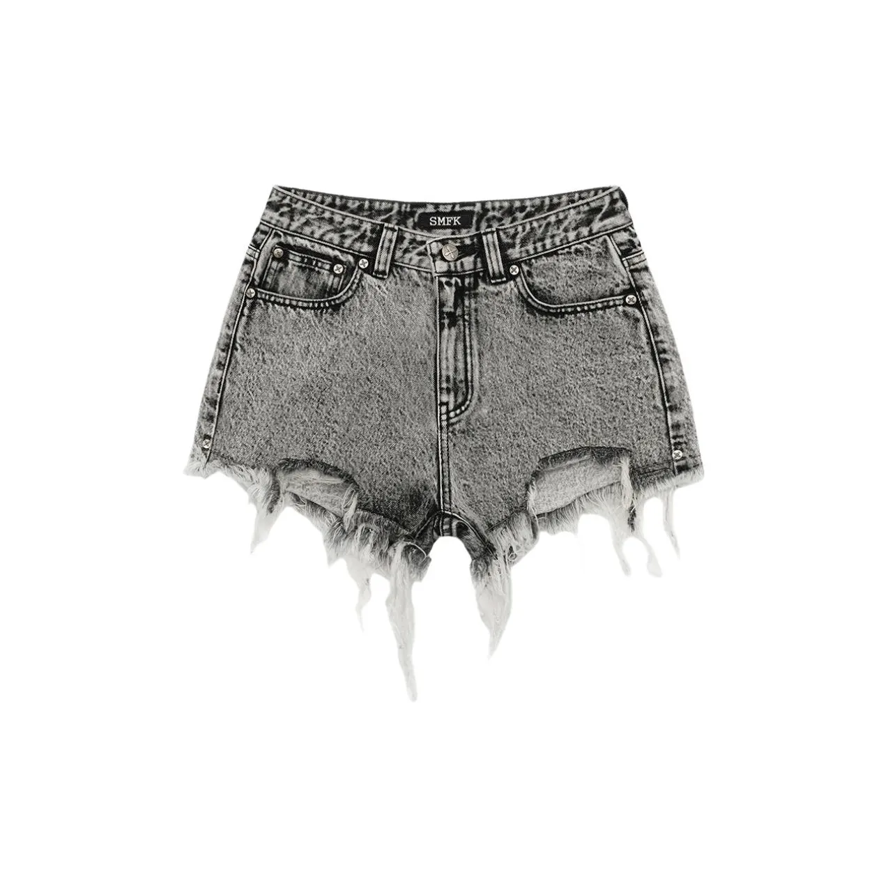 SMFK Джинсовые шорты Женские Пыльно-серый