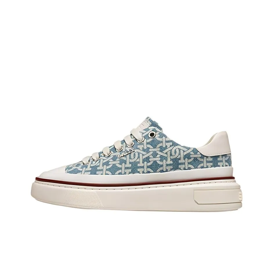 BALLY Maily Low Top Stylish Skateboarding Shoes Women's Blue White
