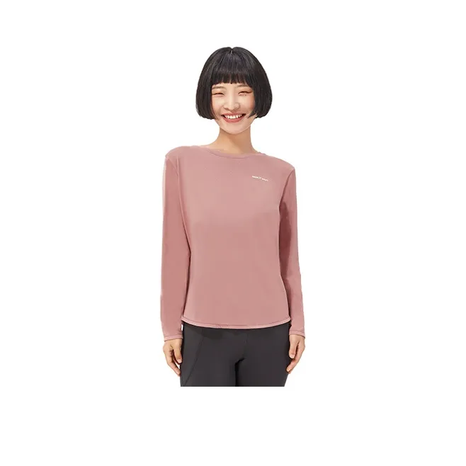 MOLY VIVI Прямой крой Длинный рукав Т-рубашка Женская