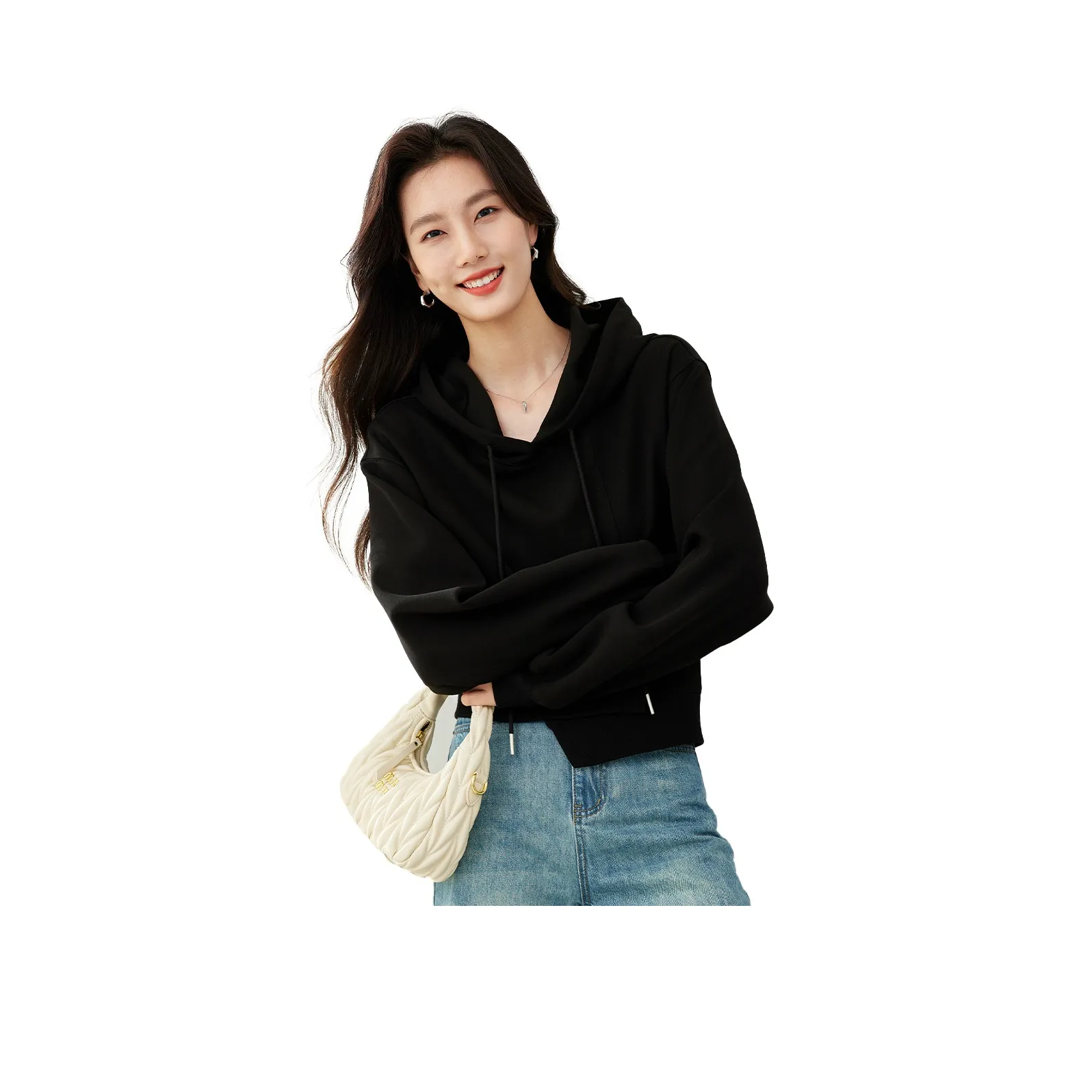 VIMLY Черные Женские Свитшоты