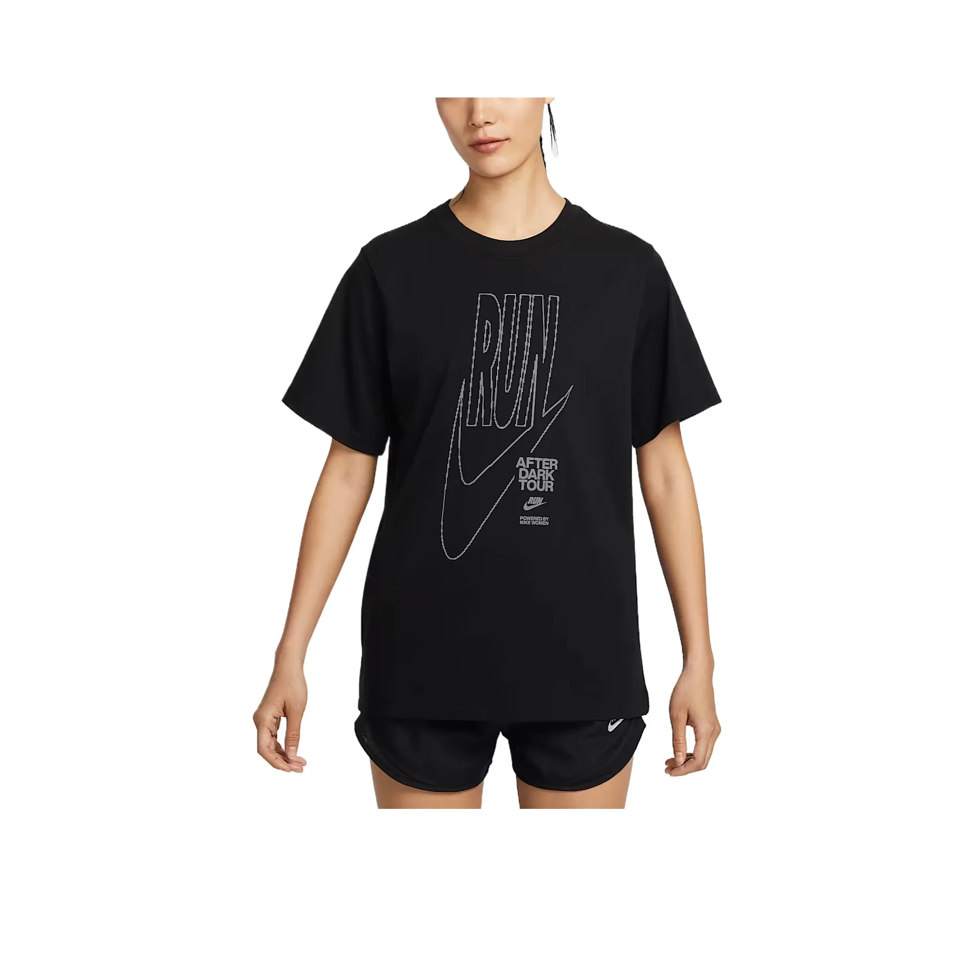 Nike After Dark Tour Women's Oversized Short Sleeve Graphic T Shirt