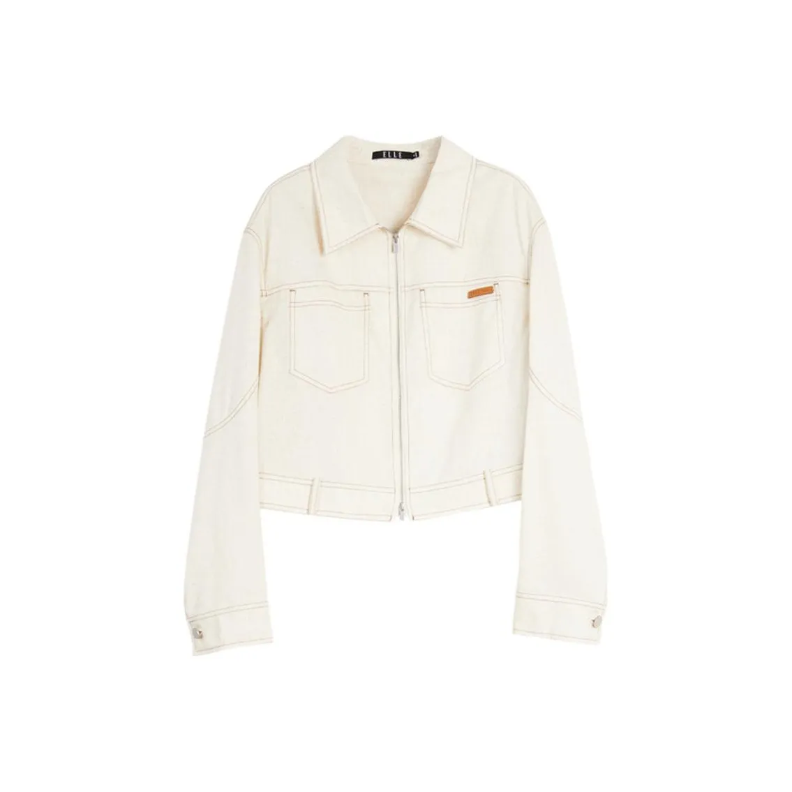 Elle Светлый хаки Женские джинсовые куртки