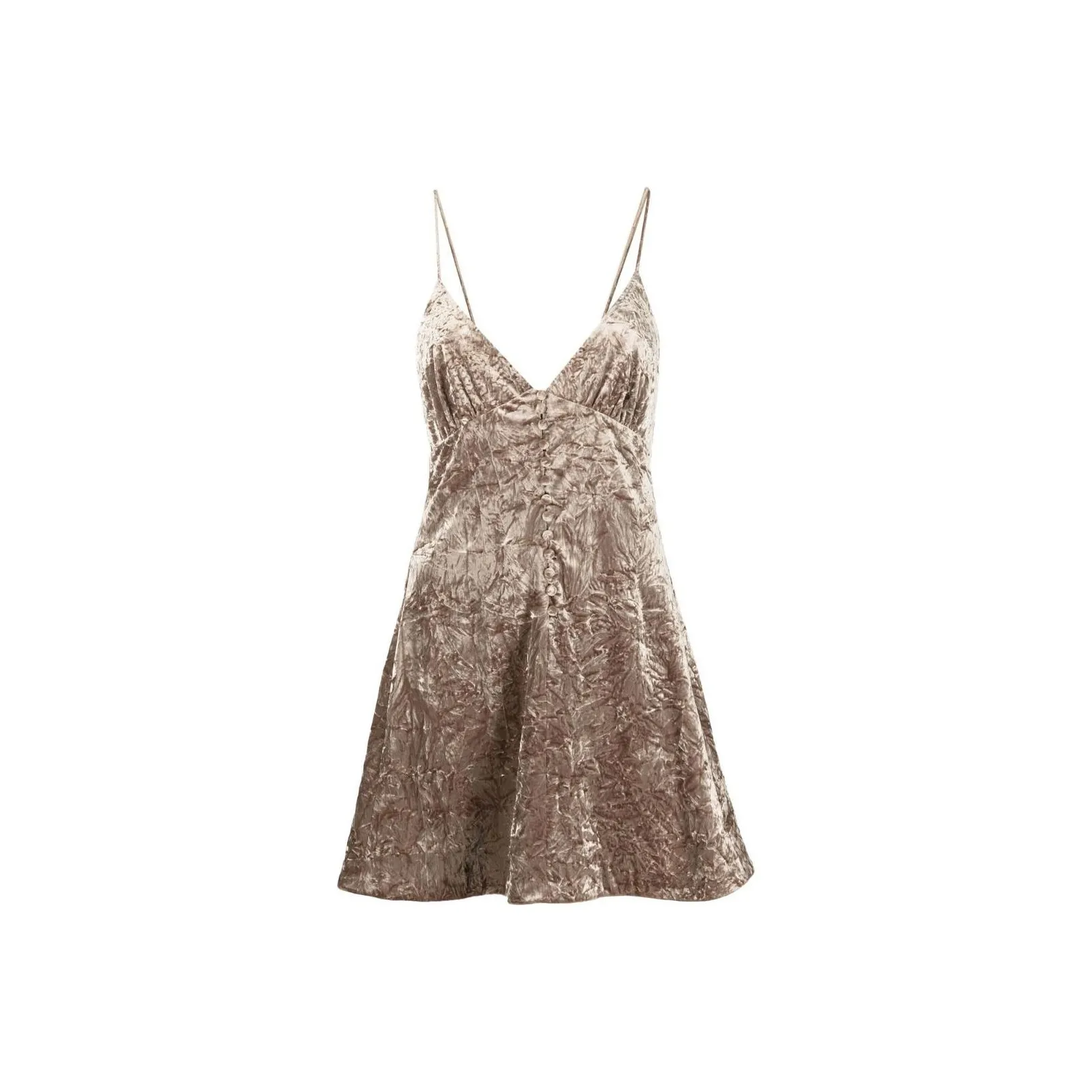 SAINT LAURENT Spaghetti strap V neck Dress