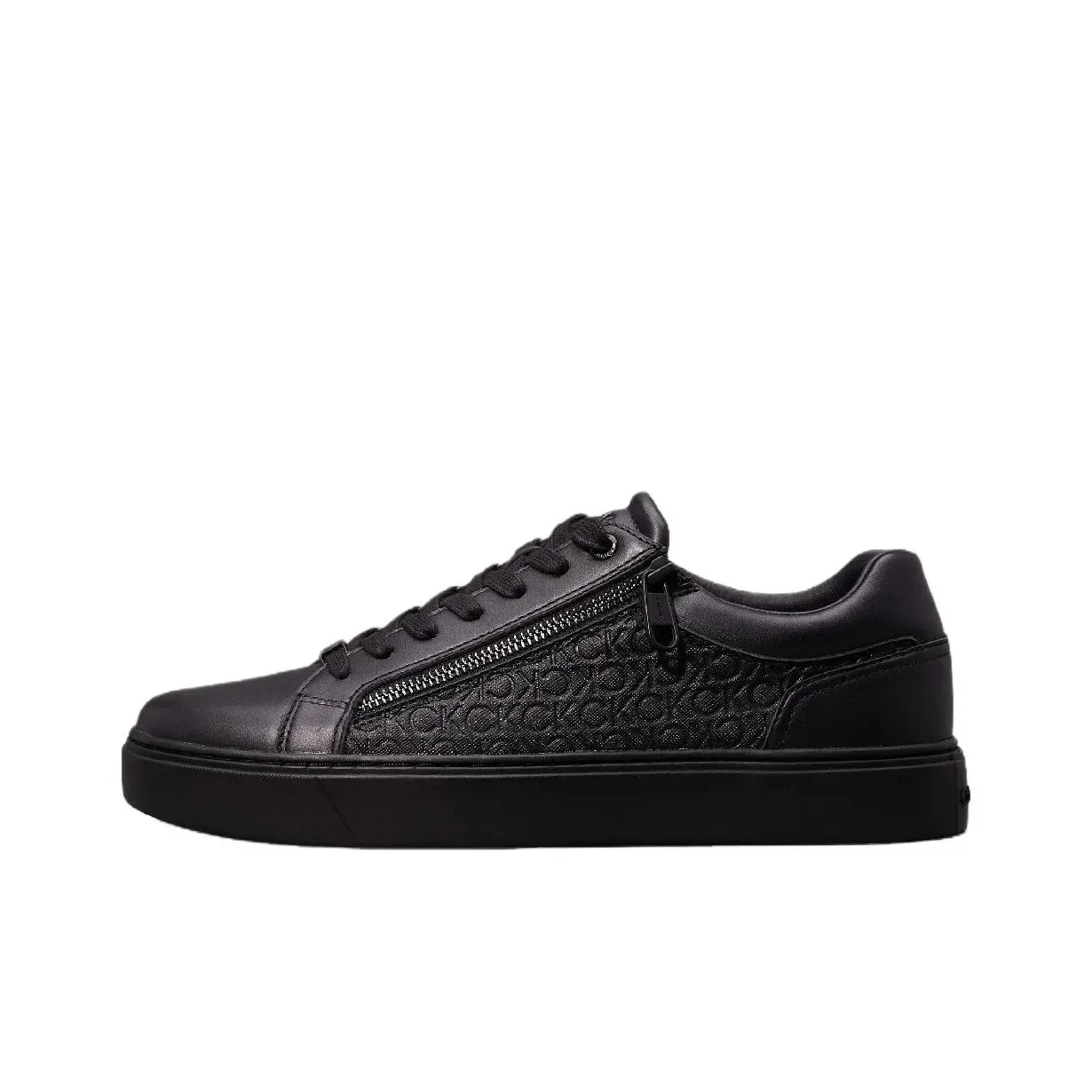 CALVIN KLEIN Low Top Skateboard Shoes Men's Black