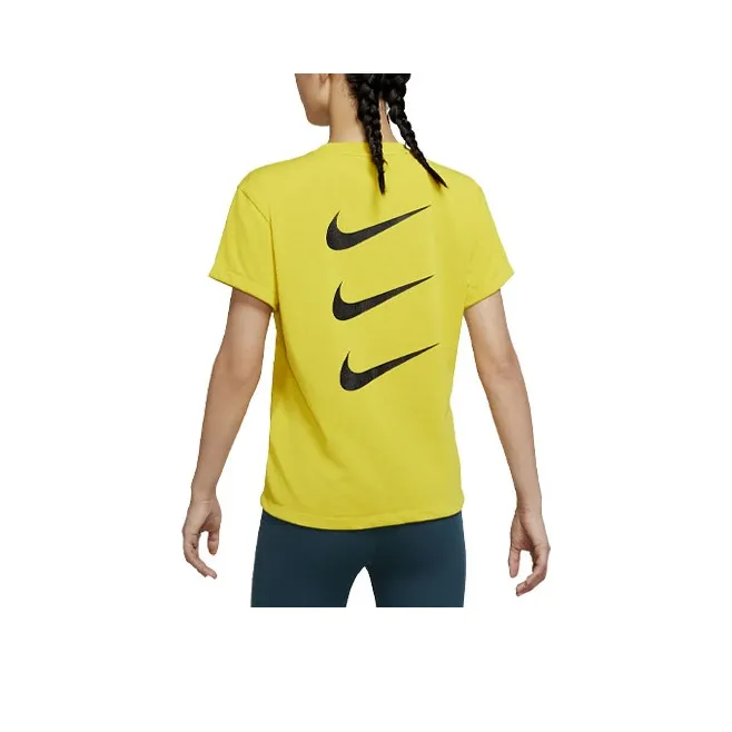 nike Dri Fit Желтый Женская беговая футболка