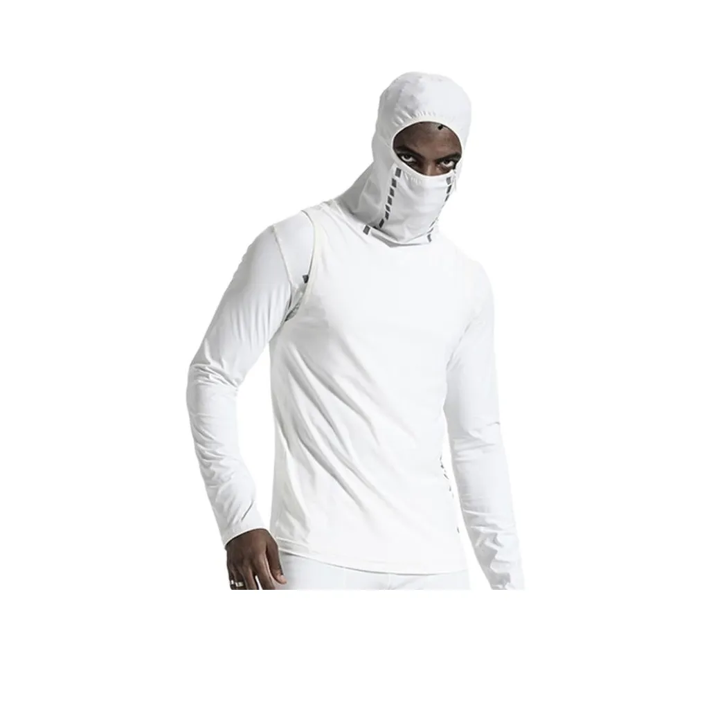 NORVINCY Комфортная и дышащая футболка с длинными рукавами для влаги унисекс