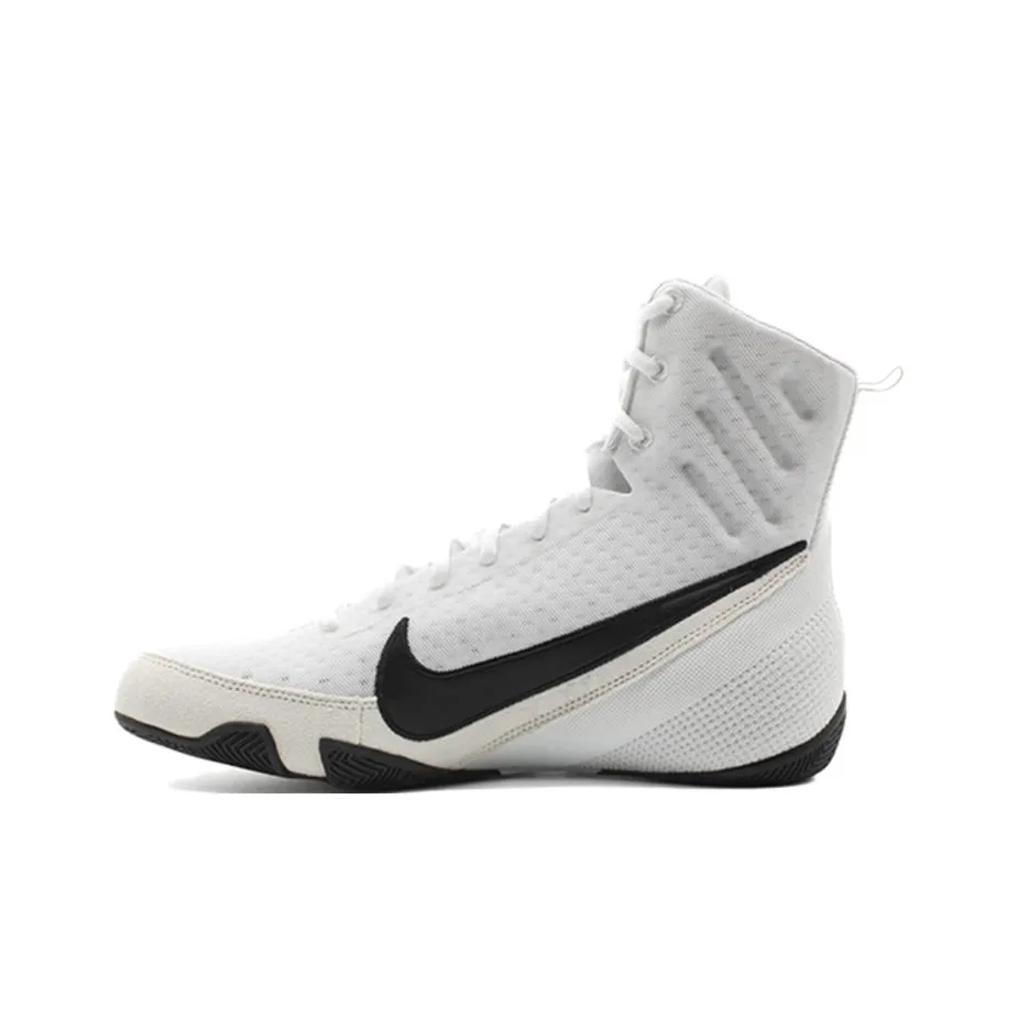 Nike MACHOMAI 3 Устойчивые к истиранию Дышащие Высокие Кроссовки для тренировок Мужские Белый Черный