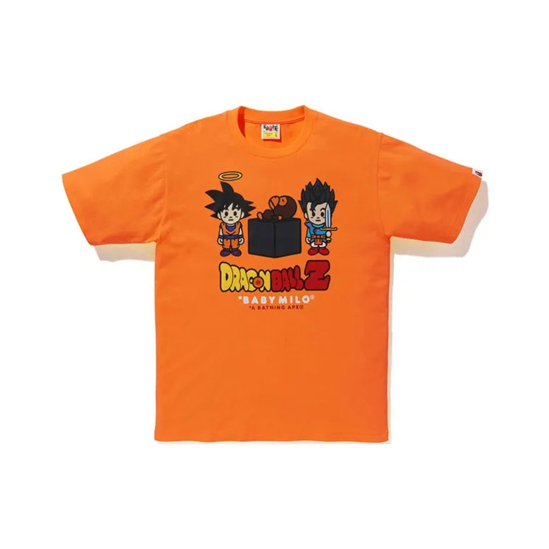 Bape X Dragon Ball Z Son Goku & Son Gohan Baby Milo Tee