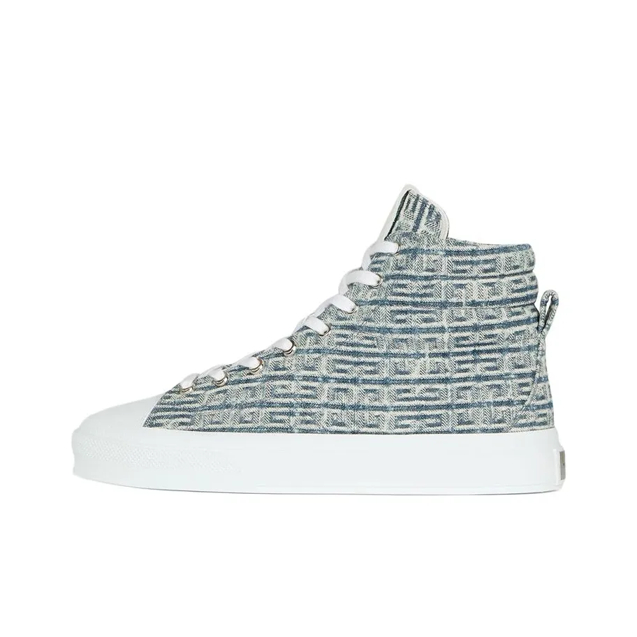 Givenchy City High Top In 4G Denim Blue White
