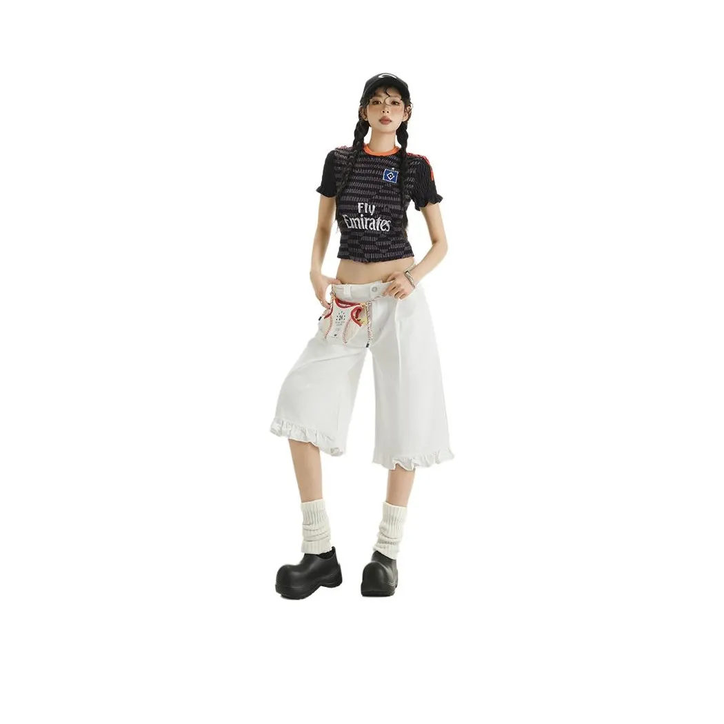 Poyz Jeans Women's White Cropped