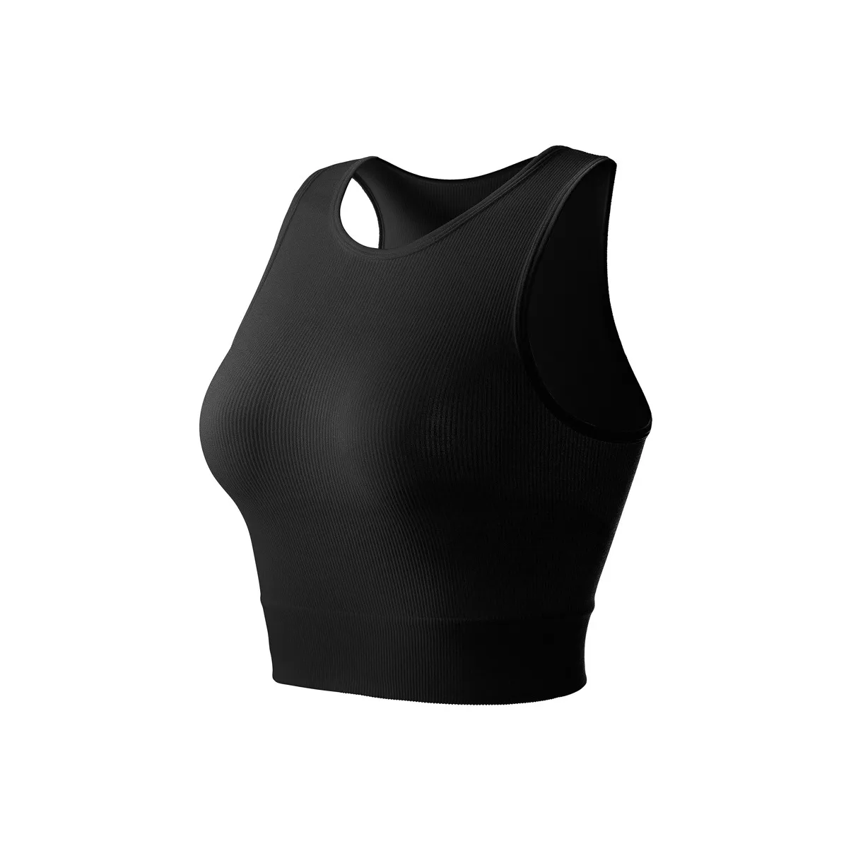 UYH Формирование тела Противоударный Бесшовный Круглый вырез Фитнес Йога Топ