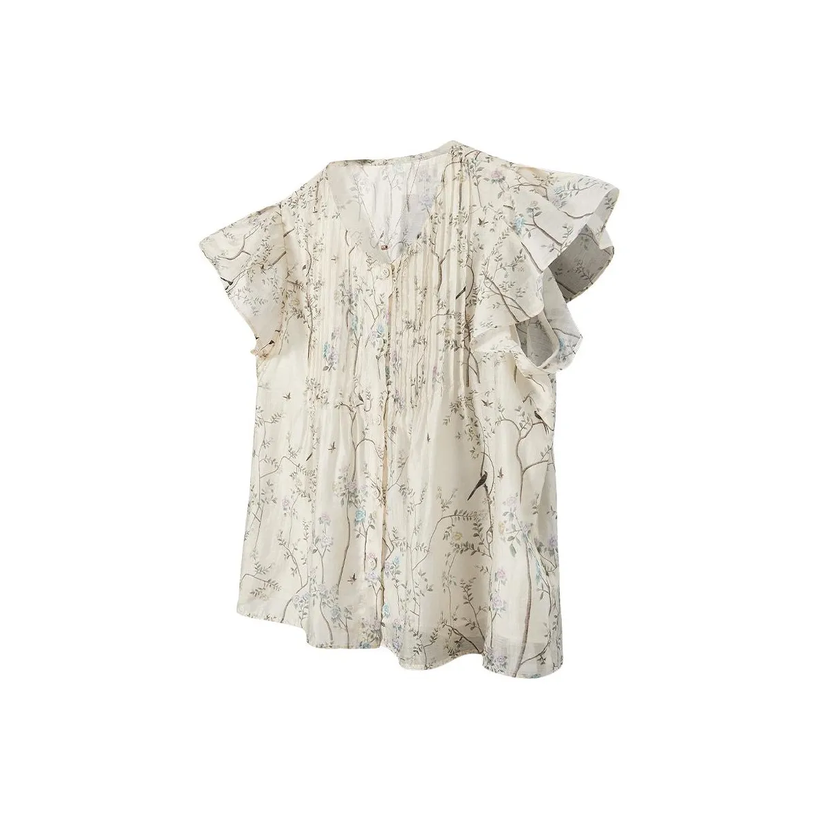 TOUCH Бежевый с цветами Цвет Женские Рубашки