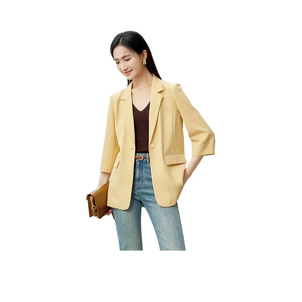 SENTUBILA Желтые Женские Офисные Костюмы