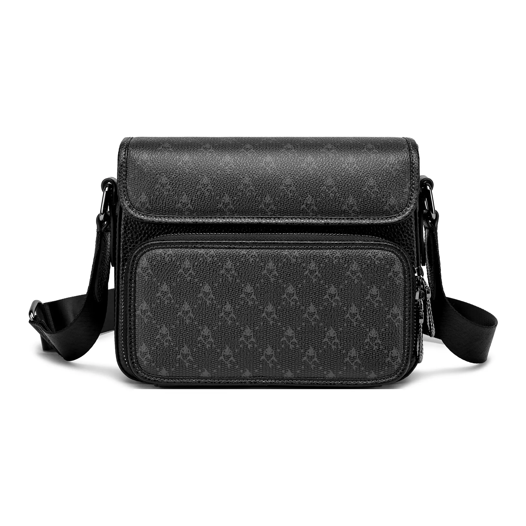 FAIRWHALE ПВХ с коровьей кожей через плечо сумка сумка на плечо курьерская сумка стандартная мужская свинцовый кофейный