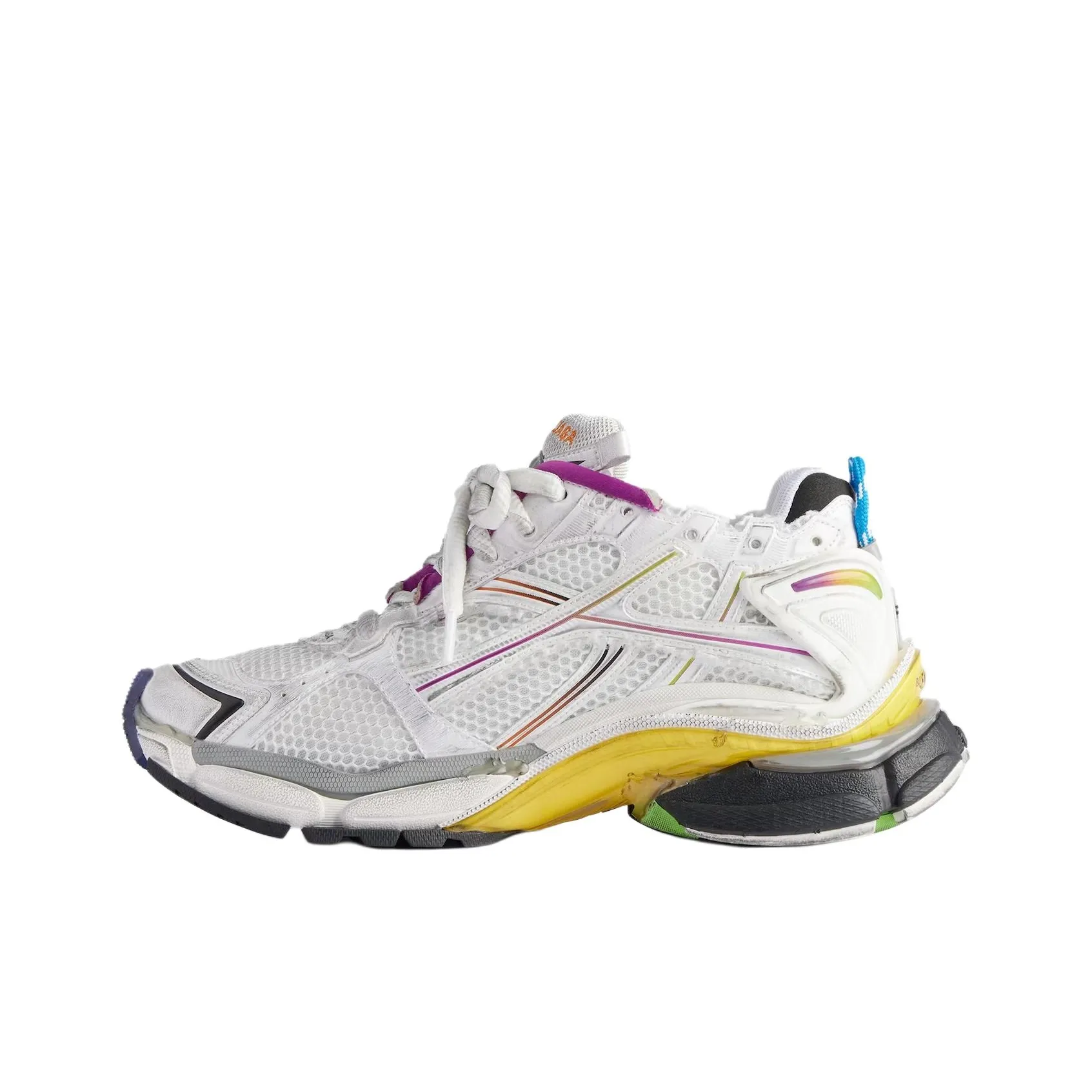 Balenciaga Runner Casual Shoes Men Low Top White