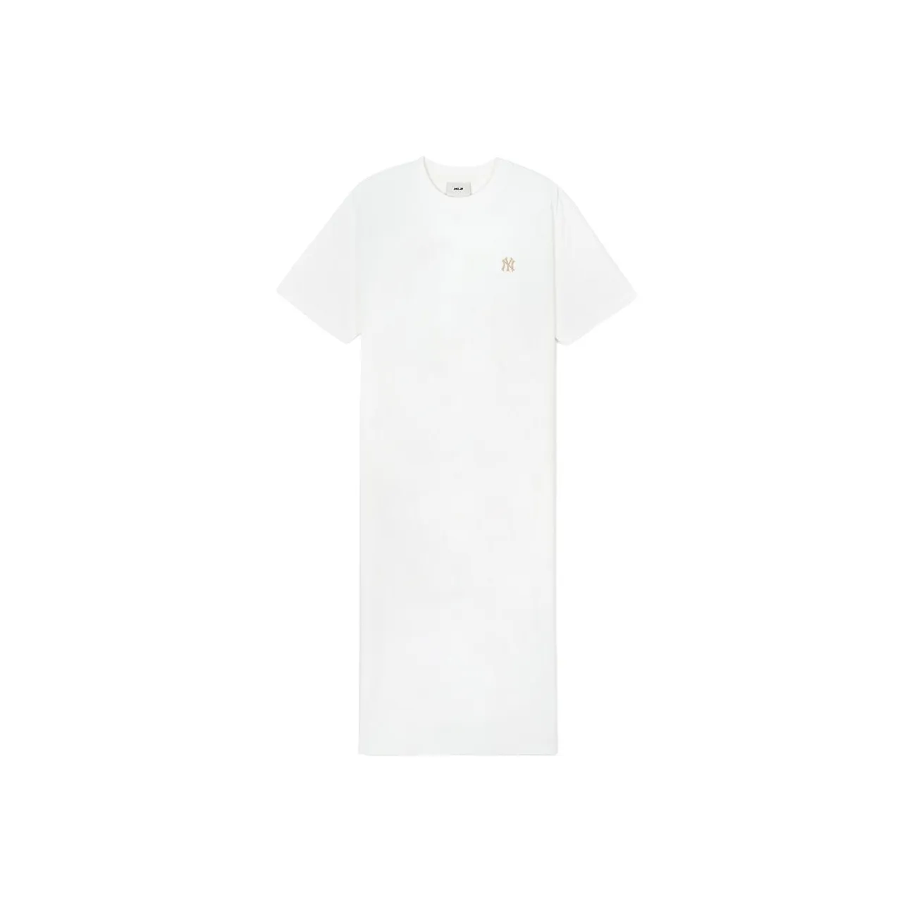 Mlb Base Logo Короткий рукав Платье Женское цвет Слоновая кость