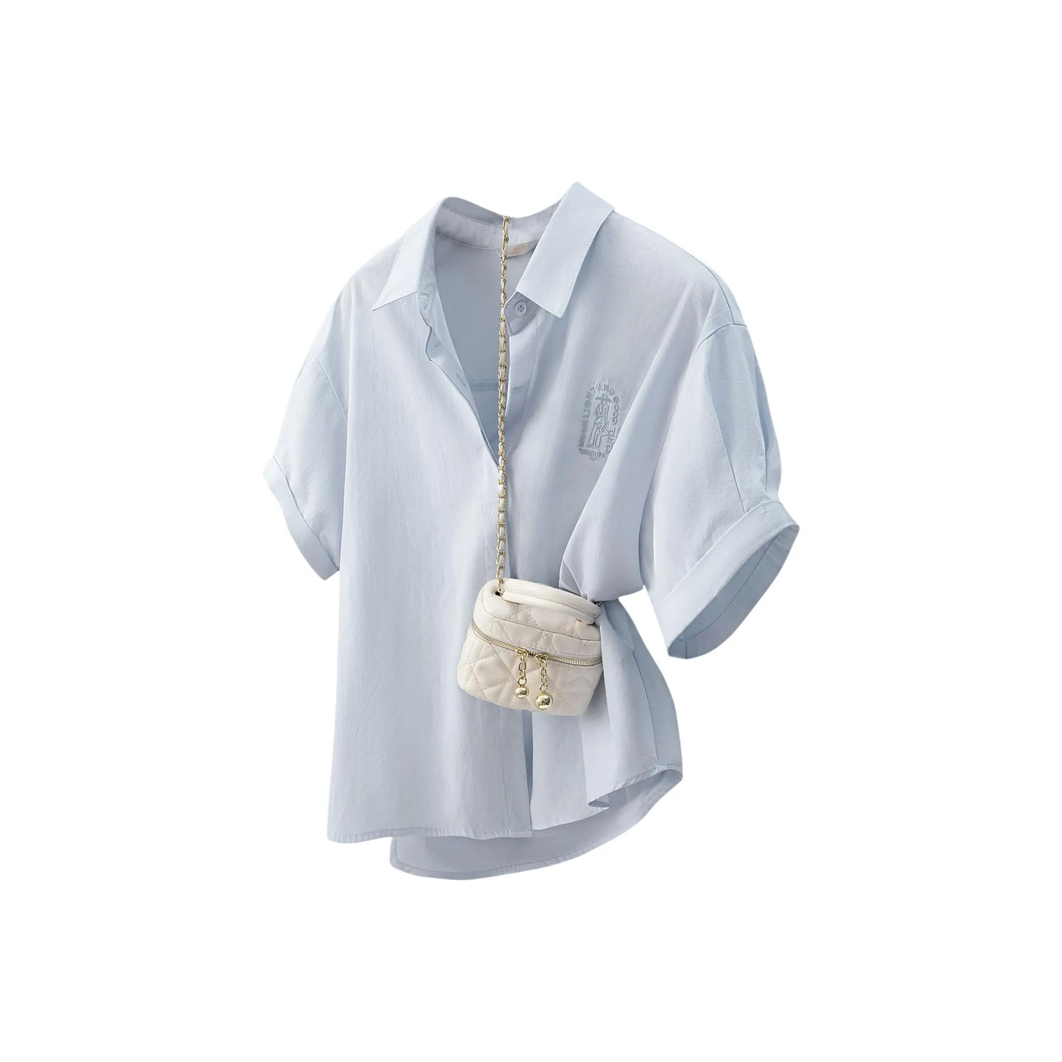 Cypress House Светло-синие Женские Рубашки