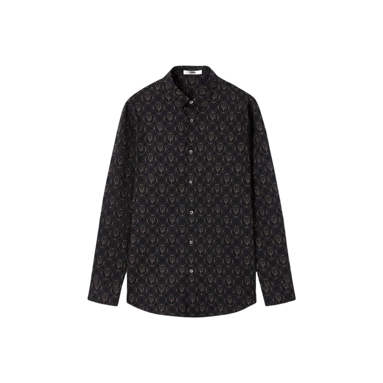 Karl Lagerfeld Рубашка Мужская Кофейного цвета