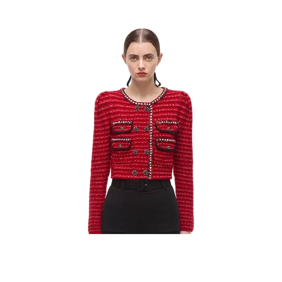 Self portrait Jacket Women's Red