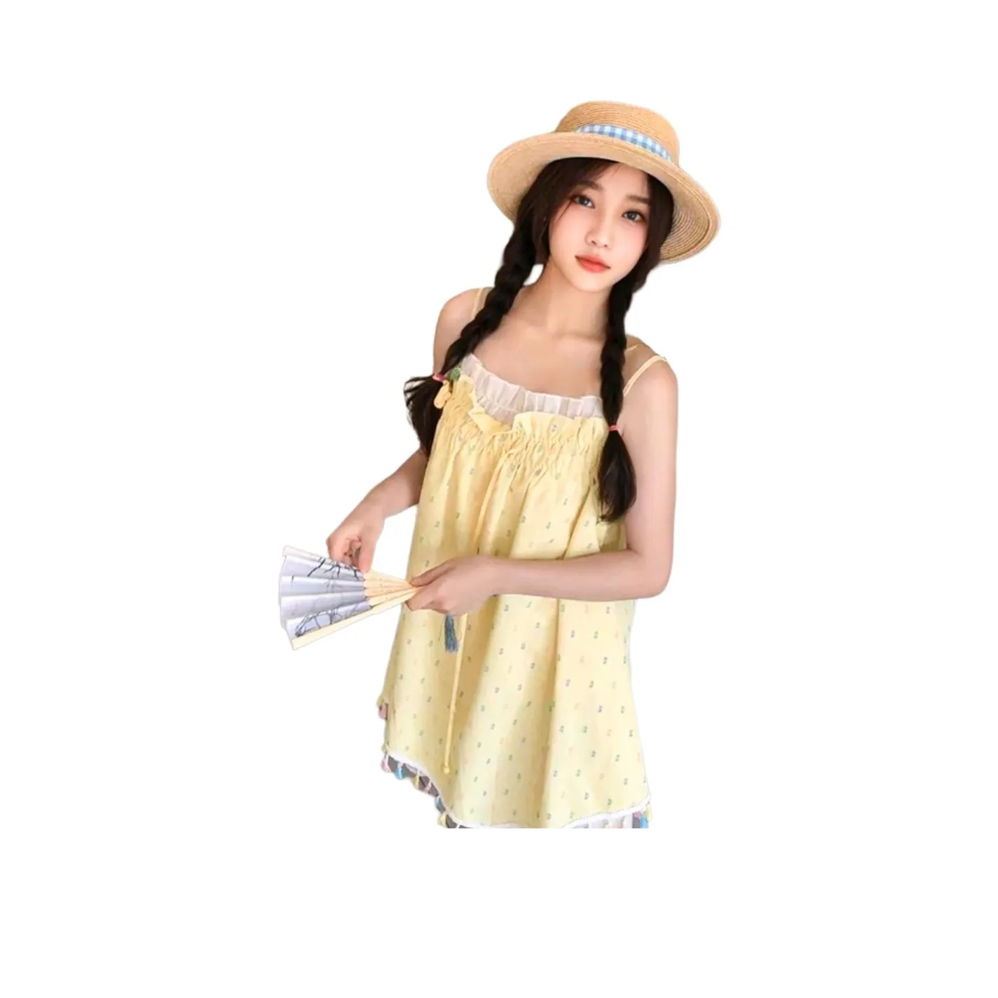 ETSE Желтое Платье Женские Слиплатья