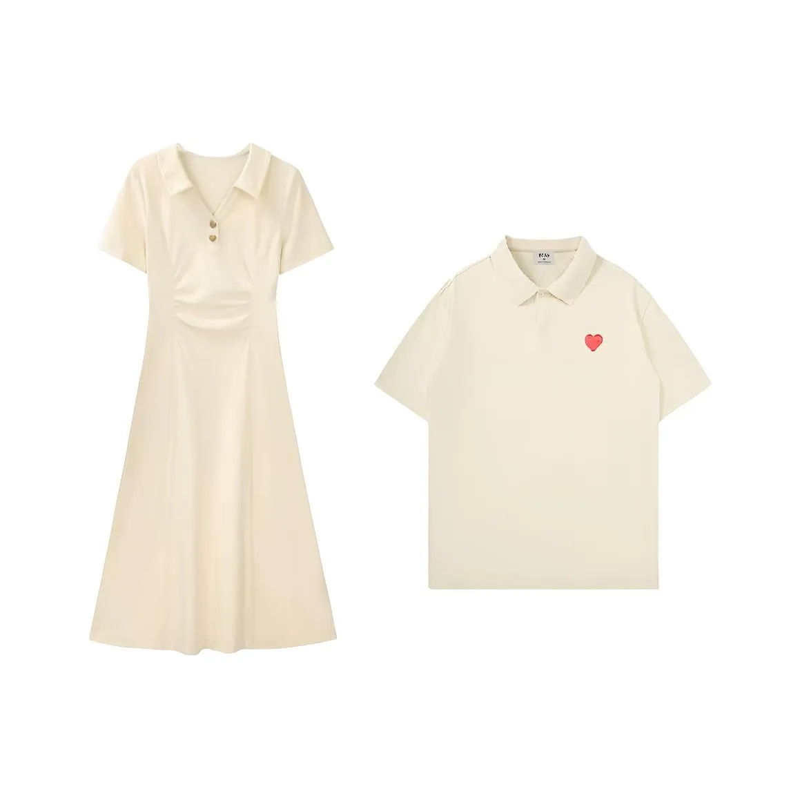 QYPRF Одежда для пары Платье + Мужская футболка Женские парные комплекты