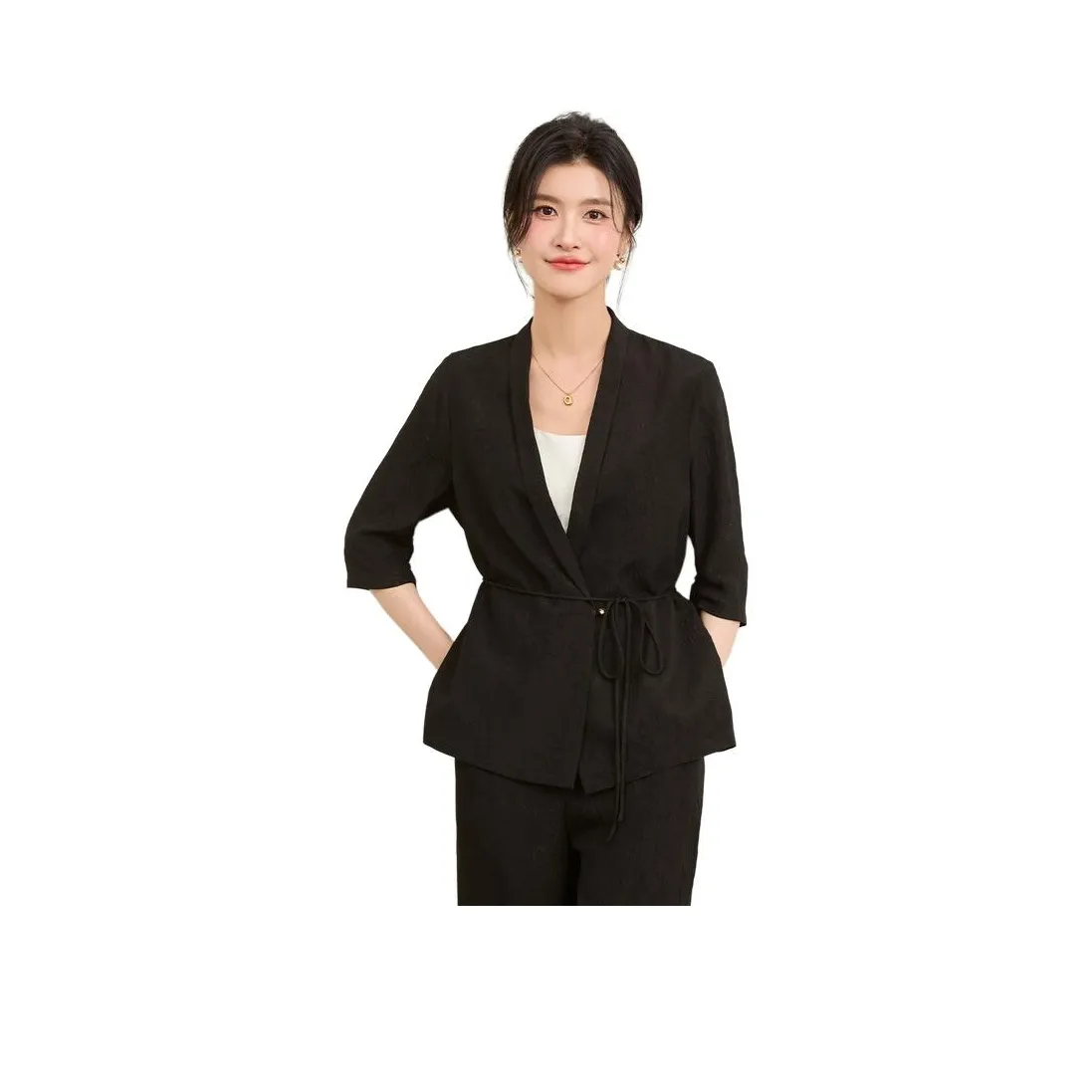 JINJU Черные Женские Рубашки