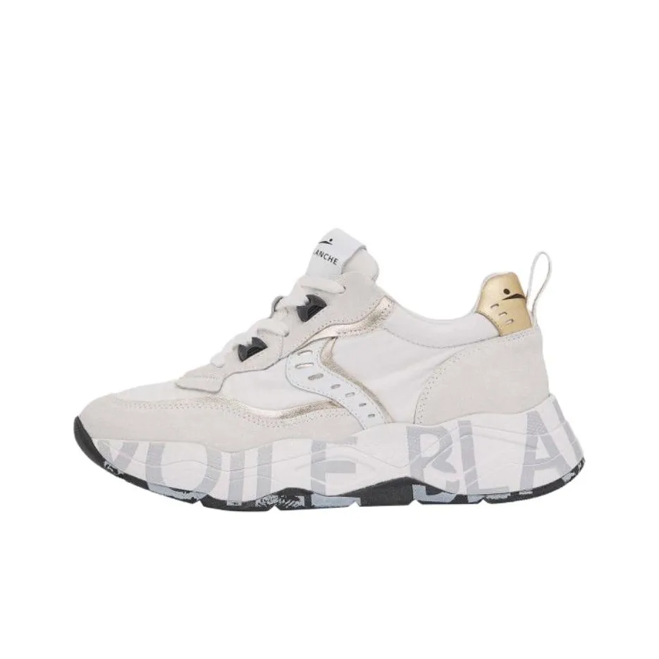 VOILE BLANCHE Клуб Устойчивый к истиранию Низкий Топ Повседневная обувь Женская Платиновый Белый