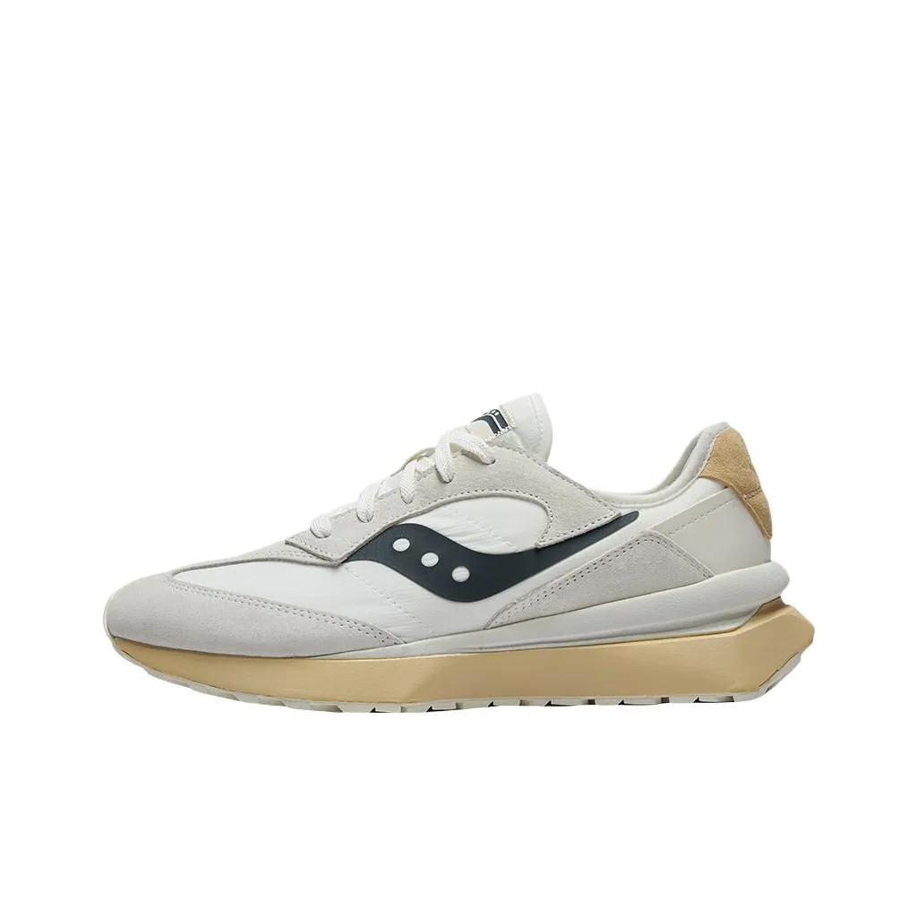 Saucony JAZZ RENEW Jazz Низ Прочный Устойчивый к истиранию Низкий Топ Повседневный Унисекс Белый Серый Черный