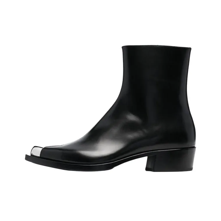 Alexander McQueen Punk 75mm Metal Toe-cap Boots