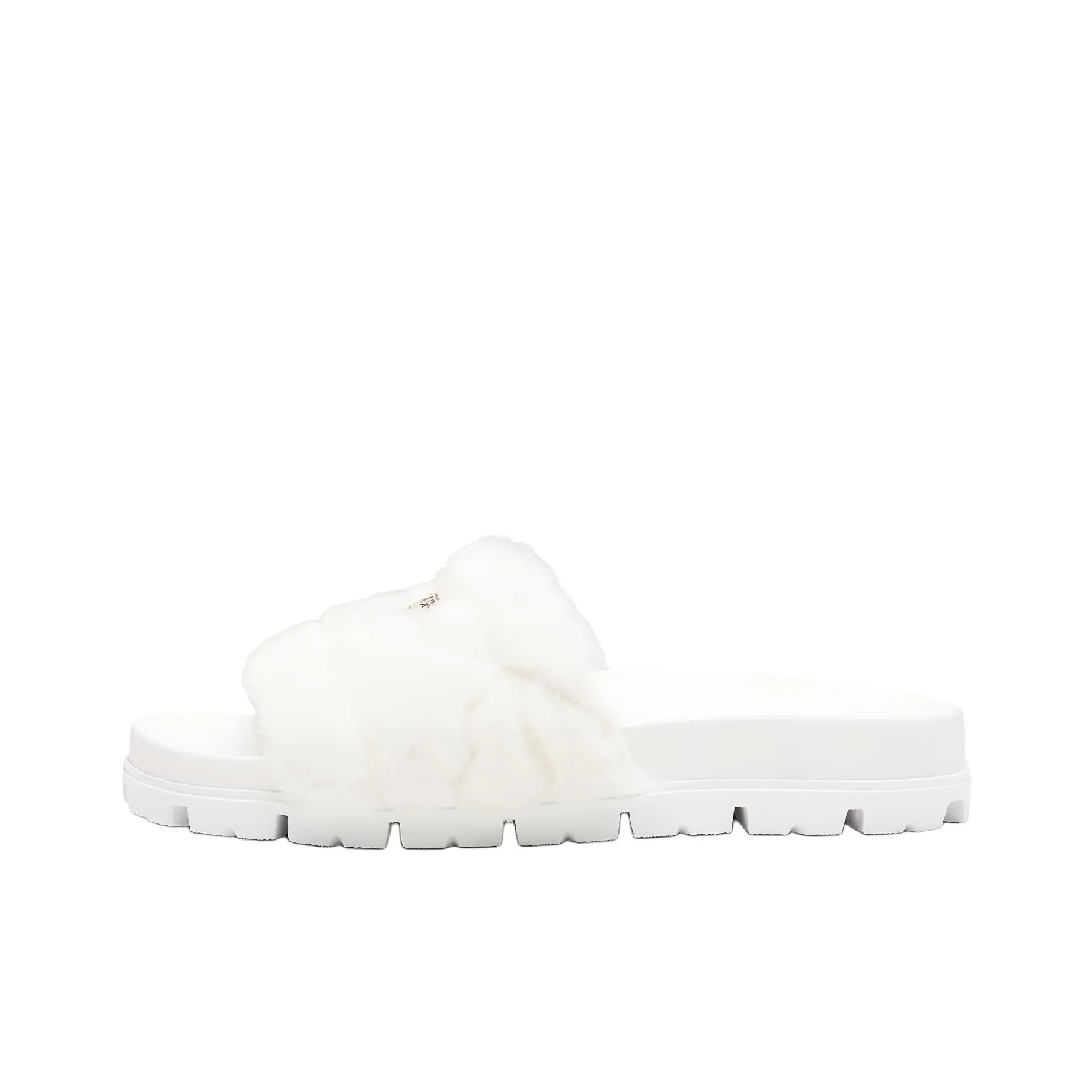PRADA Slide Slippers Women's White