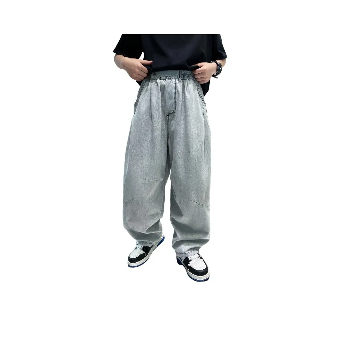 EASTERN CAMEL Серый Детские Джинсы