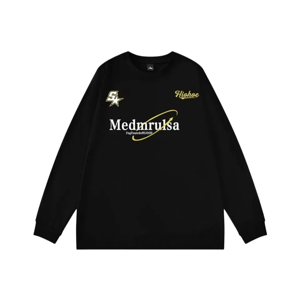 HIPHOPPUNKS Черный [Высокое качество] Мужская футболка с коротким рукавом