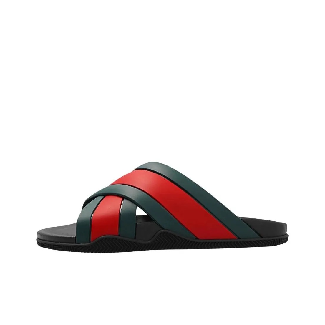 GUCCI Women's Slide Web Stripe 'Black' Women's