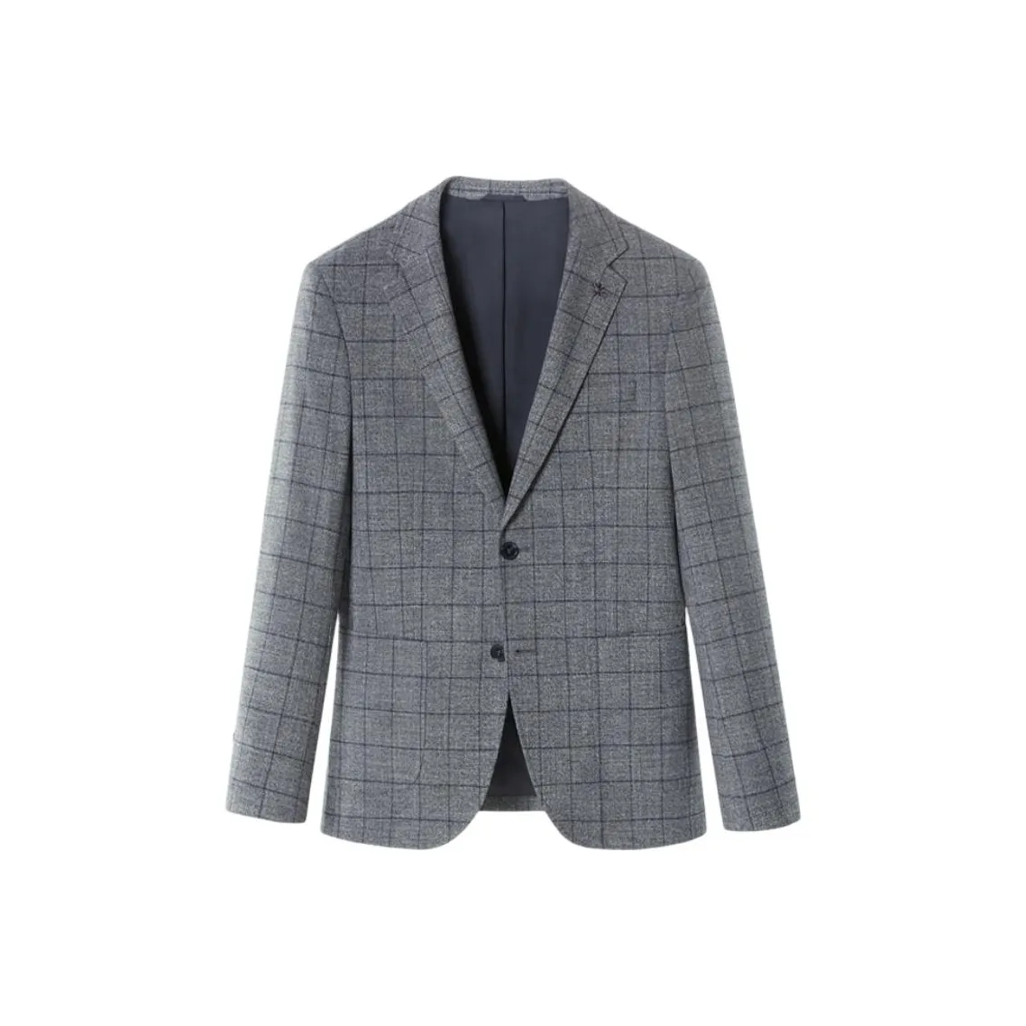ARTSDON Темно-серый клетчатый мужской деловой костюм