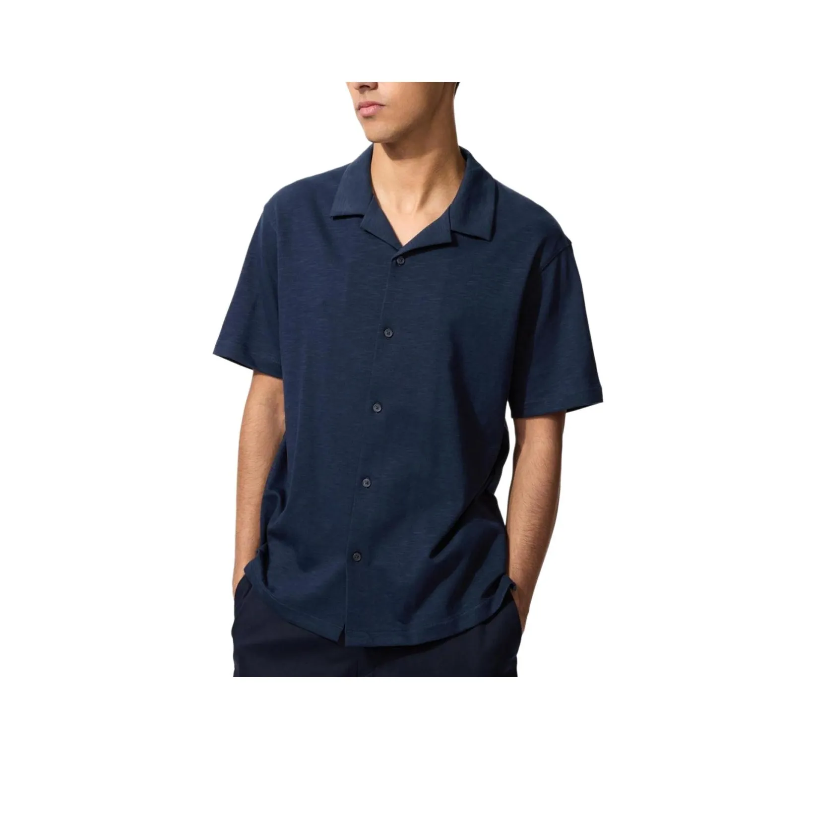 UNIQLO Polo Shirts Unisex Navy Blue