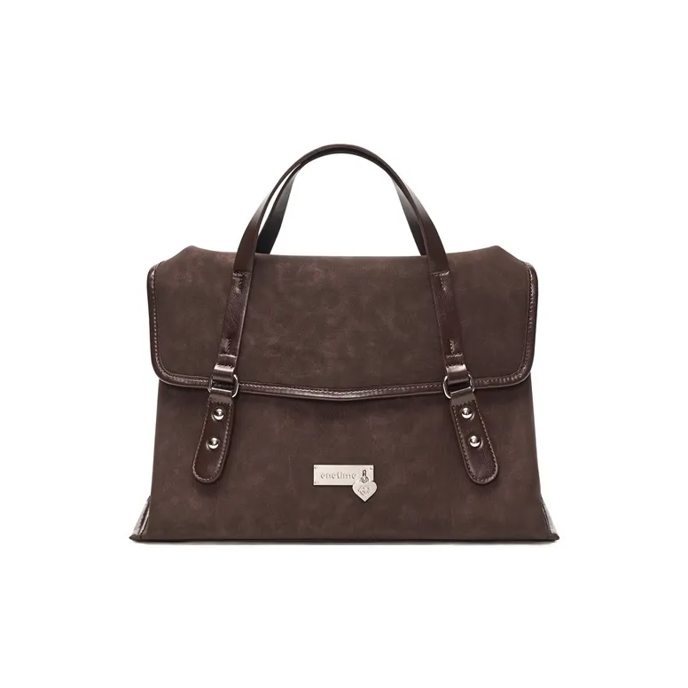 ONE TIME Синтетическая кожа с откидной крышкой портативный через плечо рюкзак стандартный женский кофейно-коричневый