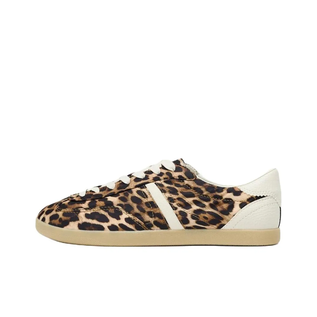 ZARA Низкие кроссовки для скейтбординга женские с леопардовым принтом