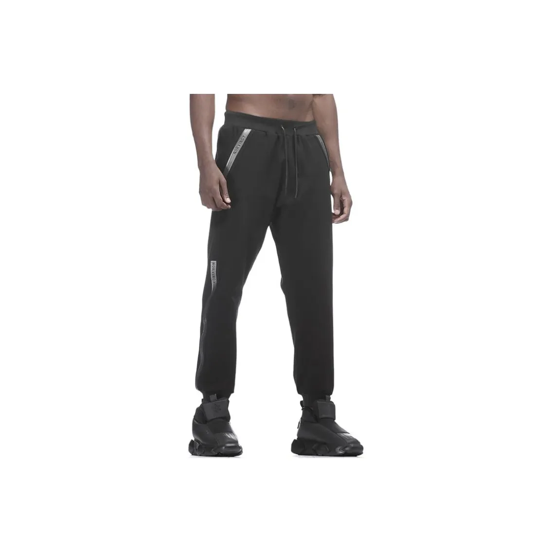 NORVINCY Knitted Sweatpants Unisex Black