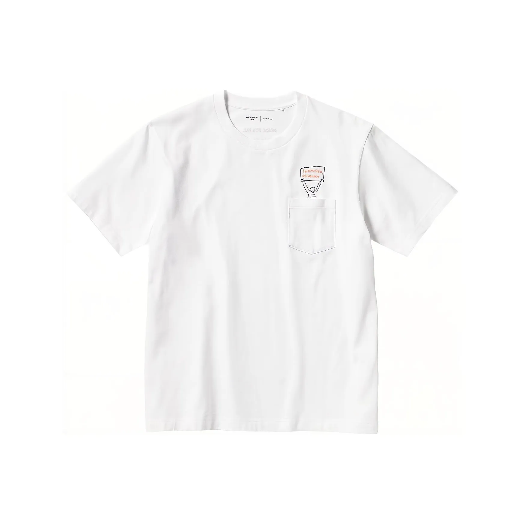 UNIQLO Белая унисекс футболка