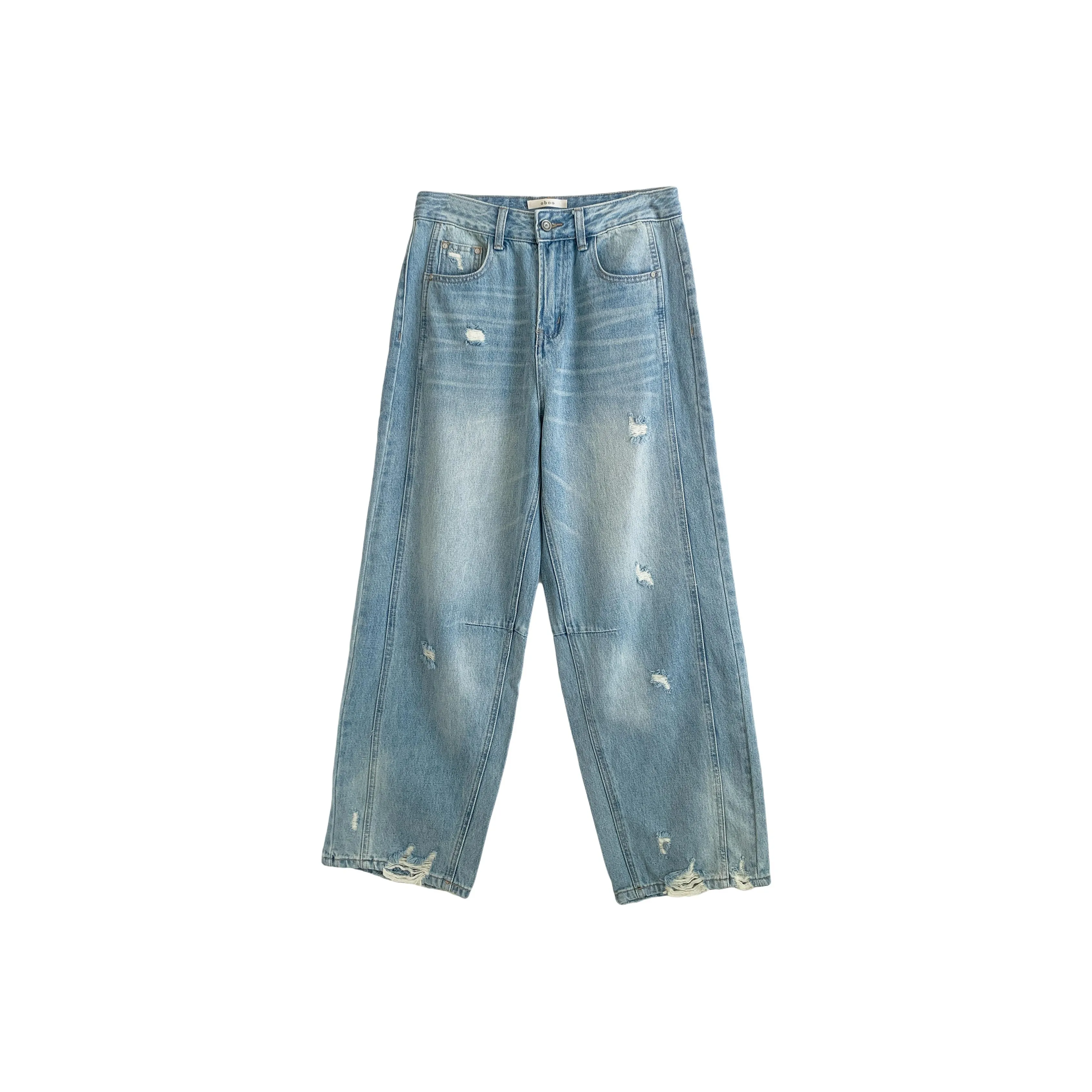 OUBO Светло-синие Женские Джинсы