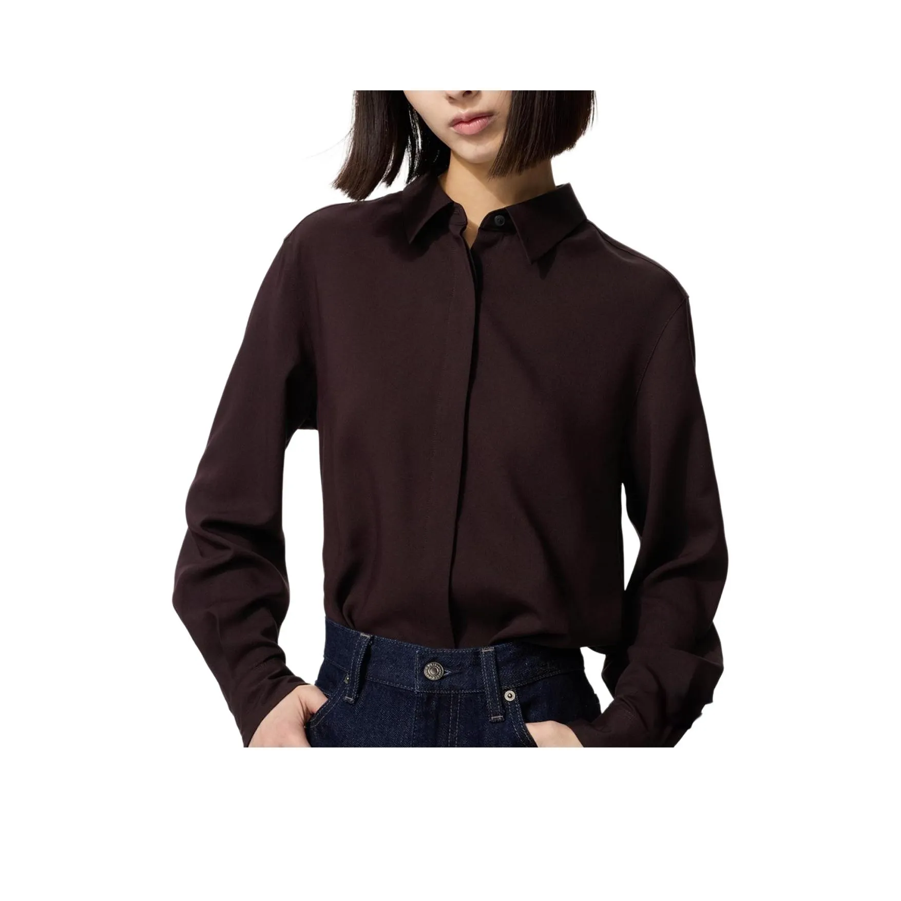 UNIQLO Shirts Women's Brown Black