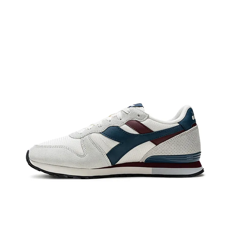 Diadora Camaro Slip-resistant Abrasion-resistant Low Top Casual Unisex White Blue Diadora Camaro Противоскользящий Устойчивый к истиранию Низкий Топ Повседневный Унисекс Белый Синий