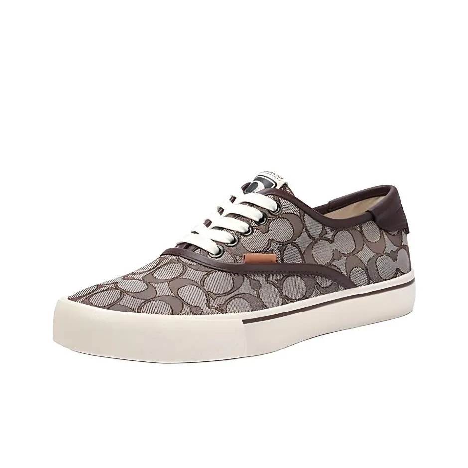 COACH Низкий Топ Стильный Скейтбординг Мужской Коричневый
