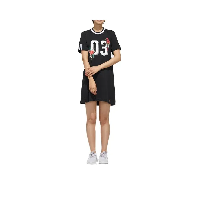 Adidas Neo Short-Sleeved Dresses Women's Black